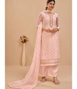 Light Pink Georgette Pakistani Salwar Kameez