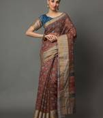 MISHRI COLLECTION Women's Saree Pure Cotton Fabric Digital Print Saree with Unstitched Blouse Piece (Free Size)