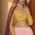 Pink Embellished Mukaish work Georgette semi stitched lehenga
