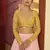 Pink Embellished Mukaish work Georgette semi stitched lehenga