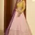 Pink Embellished Mukaish work Georgette semi stitched lehenga