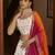 White Thread with Sequance Embroidered with mirror work Art Silk semi stitched lehenga