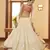 Beige Embellished Mukaish work Georgette semi stitched lehenga