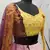Pink Embellished Mukaish work Georgette semi stitched lehenga