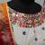 White Thread with Sequance Embroidered with mirror work Art Silk semi stitched lehenga