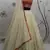Beige Embellished Mukaish work Georgette semi stitched lehenga