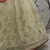 Beige Embellished Mukaish work Georgette semi stitched lehenga