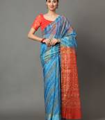 MISHRI COLLECTION Women's Saree Pure Cotton Fabric Digital Print Saree with Unstitched Blouse Piece (Free Size)