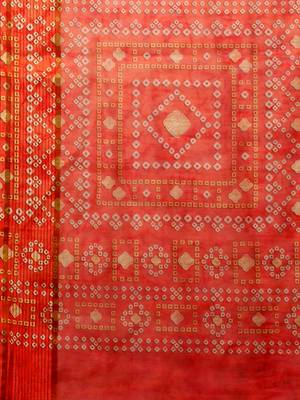 MISHRI COLLECTION Women's Saree Pure Cotton Fabric Digital Print Saree with Unstitched Blouse Piece (Free Size) 5
