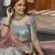 Turquoise zarkan, thread, zari, dori, and sequins embroideredvelvet semi stitched lehenga