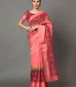 MISHRI COLLECTION Women's Saree Pure Cotton Fabric Digital Print Saree with Unstitched Blouse Piece (Free Size)