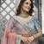 Mesmerizing Turquoise zarkan, thread, zari, dori, and sequins embroidered velvet Bridal Lehenga choli