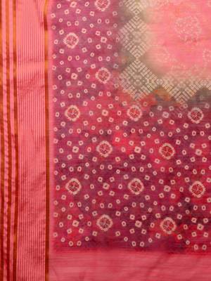 MISHRI COLLECTION Women's Saree Pure Cotton Fabric Digital Print Saree with Unstitched Blouse Piece (Free Size) 5