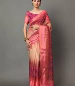 MISHRI COLLECTION Women's Saree Pure Cotton Fabric Digital Print Saree with Unstitched Blouse Piece (Free Size)