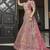 Mauve zarkan, thread, zari, dori, and sequins embroidered velvet semi stitched lehenga