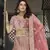 Mauve zarkan, thread, zari, dori, and sequins embroidered velvet semi stitched lehenga