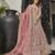 Delightful Mauve zarkan, thread, zari, dori, and sequins embroidered velvet Semi Stitched Lehenga