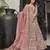 Mauve zarkan, thread, zari, dori, and sequins embroidered velvet semi stitched lehenga