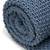 Mezposh Motley Dark Grey Hand Knitted Cotton Sofa Throw (140 x 120 cm)