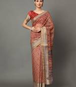 MISHRI COLLECTION Women's Saree Pure Cotton Fabric Digital Print Saree with Unstitched Blouse Piece (Free Size)