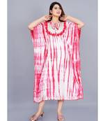Womens Tie & Dye Rayon Kaftan Kurti Dress
