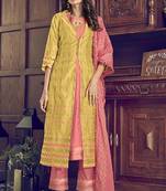 Pink fancy pure art silk salwar