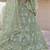 Spanish Green Thread, zari, dori and Sequins embroidered net Semi Stitched Bridal Lehenga