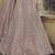 Opium Mauve purple Thread, zari, dori and Sequins embroidered net Semi Stitched wedding Lehenga