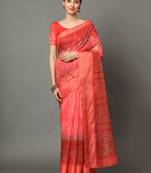 MISHRI COLLECTION Women's Saree Pure Cotton Fabric Digital Print Saree with Unstitched Blouse Piece (Free Size)