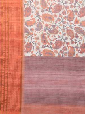 MISHRI COLLECTION Women's Saree Pure Cotton Fabric Digital Print Saree with Unstitched Blouse Piece (Free Size) 5