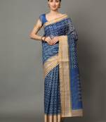 MISHRI COLLECTION Women's Saree Pure Cotton Fabric Digital Print Saree with Unstitched Blouse Piece (Free Size)