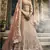 Rodeo Dust pink Swarovski, Thread & Zari embroidered with cut work Georgette semi stitched Wedding lehenga