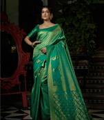 Green Designer Kanjivaram Silk Saree