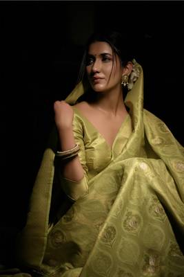 LIGHT_green Designer Kanjivaram Silk Saree 2