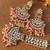Copper Base Very Light Weight Handmade Kundan Gold Plated Earring Maangtika Combo Set Jewellery