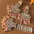 Copper Base Very Light Weight Handmade Kundan Gold Plated Earring Maangtika Combo Set Jewellery