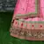 Pink Thread, Dori, Zari, and Sequins embroidered with stone work art silk semi stitched bridal lehenga