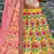 Yellow Thread, Dori, Zari, and Sequins Embroidered with stonework Mulberry Silk Semi Stitched Lehenga choli for bride