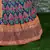 Navy Blue Thread, Dori, Zari, & Sequins Embroidered with stonework Mulberry Silk Semi Stitched Lehenga choli for wedding