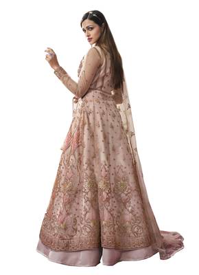Light-onion-pink embroidered net salwar 2