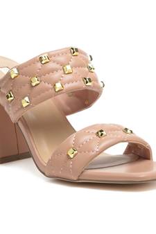 Fischer Block Heel Sandals in Nude