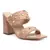 Fischer Block Heel Sandals in Nude