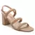 Slater Croc Slingback Block Sandals in Nude