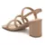Slater Croc Slingback Block Sandals in Nude