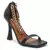 Venusta Heel Sandal With Metal Chain in Black