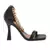 Venusta Heel Sandal With Metal Chain in Black