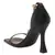 Venusta Heel Sandal With Metal Chain in Black