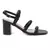 Slater Croc Slingback Block Sandals in Black