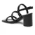 Slater Croc Slingback Block Sandals in Black