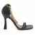 Venusta Heel Sandal With Metal Chain in Green